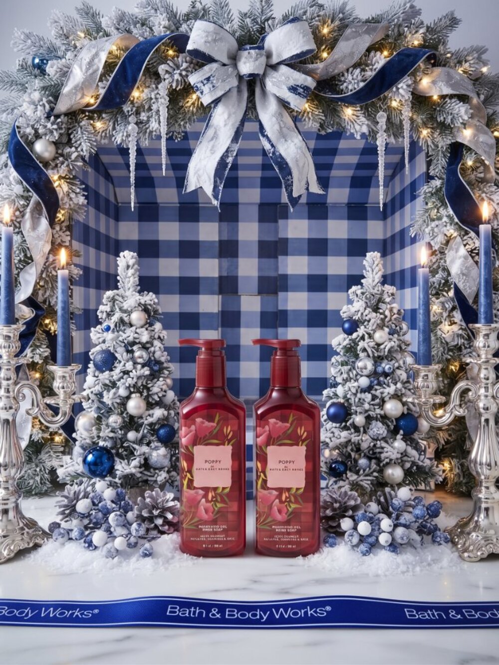 NWT 2 NEW Bath & Body Works Poppy Cleansing GEL Hand Soap (2 - Piece Set)